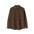 BUTTBILL Unisex Vintage Plaid Relaxed Long-Sleeve Overshirt098