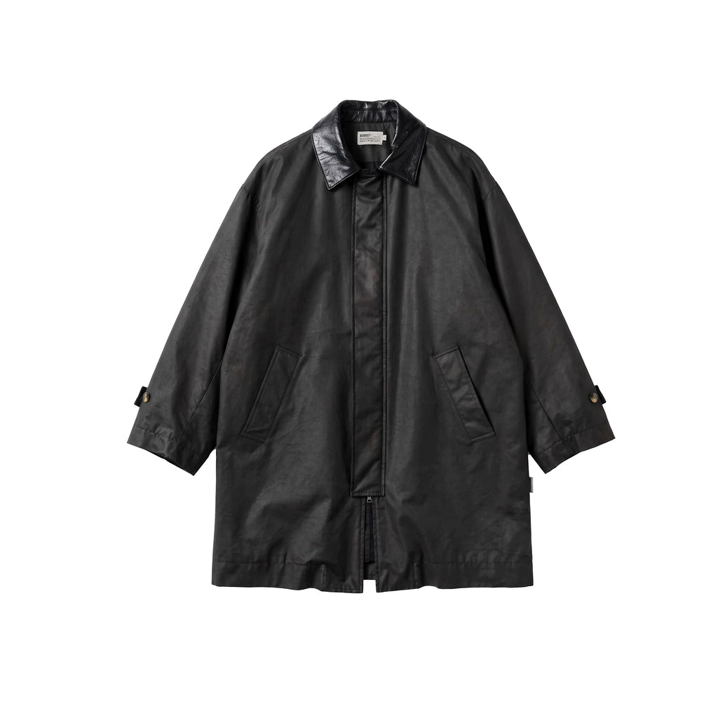 BUTTBILL Vintage Enzyme-Washed Long Coat – Relaxed Fit 3M Insulated Jacket with Double-Zip Closure#126