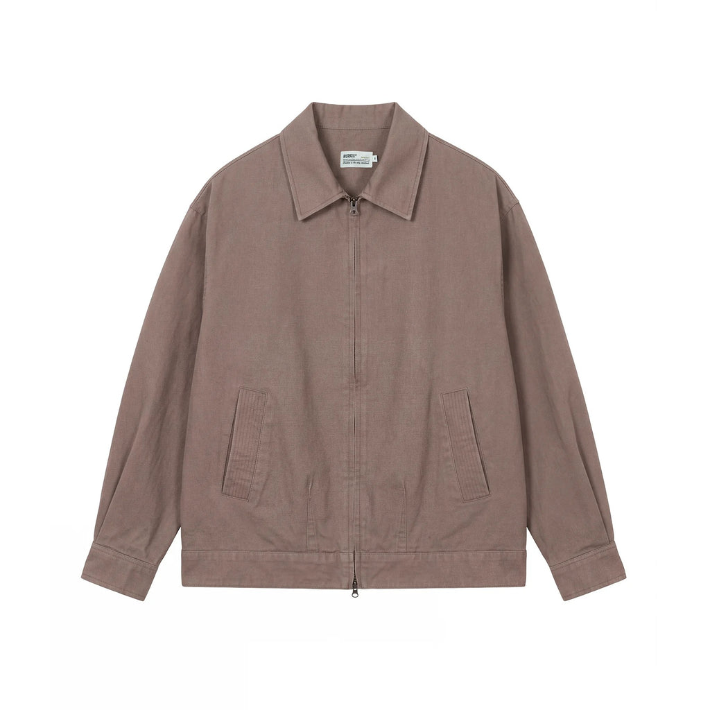 BUTTBILL Effortless 100% Cotton Enzyme-Washed Structured Jacket039