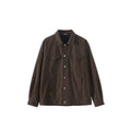 BUTTBILL Unisex Vintage Washed Collared Relaxed Jacket096