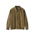 BUTTBILL Men's Enzyme-Washed Heavyweight Cotton Canvas Collared Short Jacket097