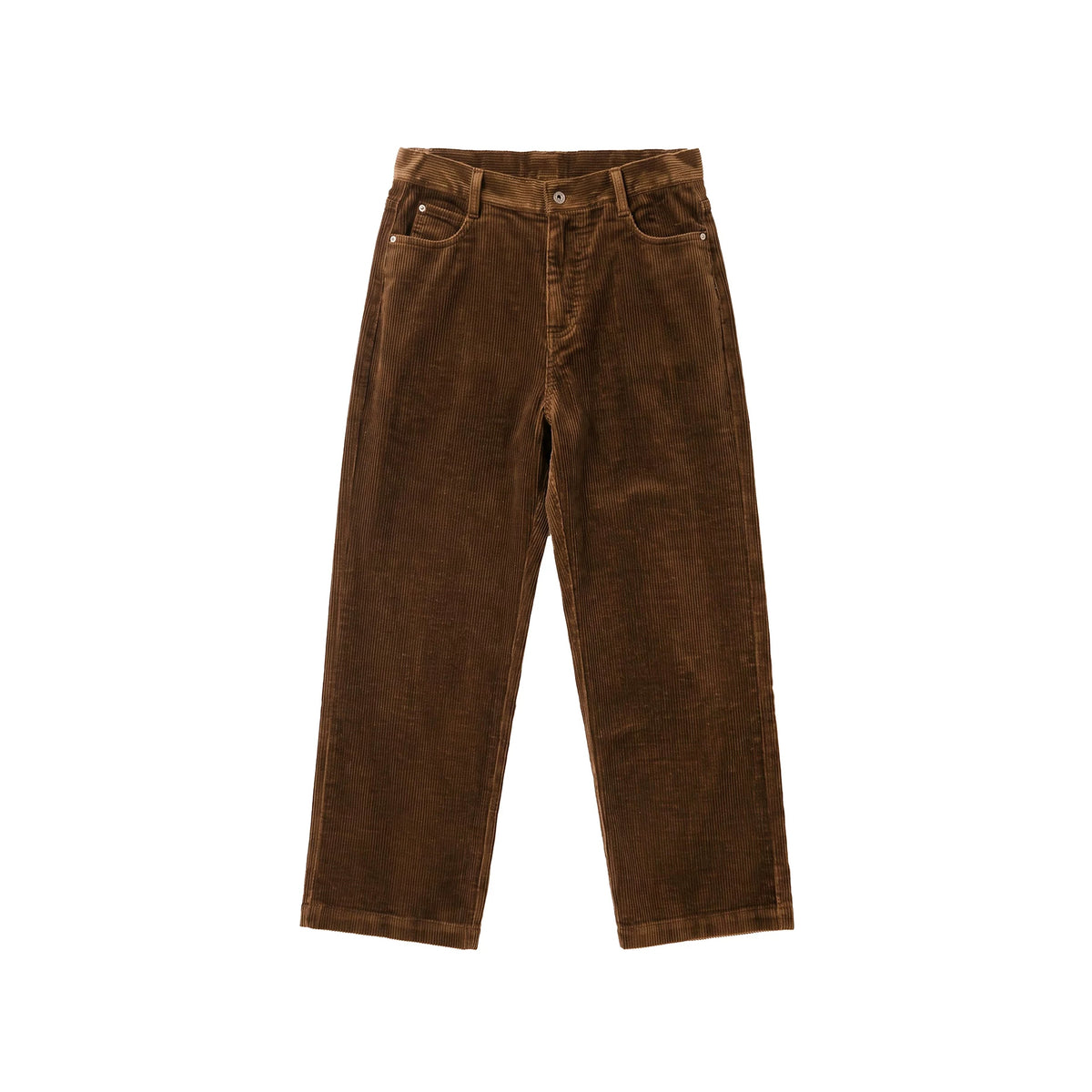 BUTTBILL Vintage Washed 100% Cotton Corduroy Pants – Textured Relaxed Straight-Leg Casual Trousers#128