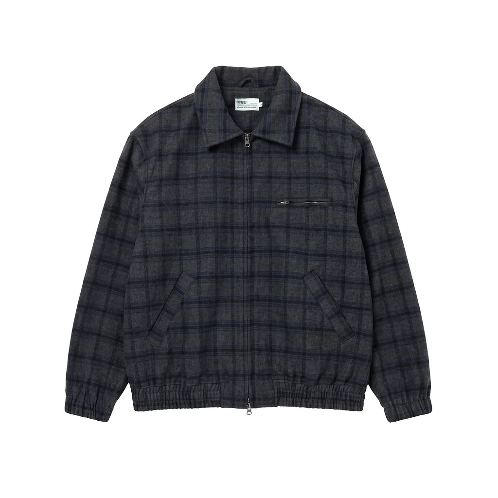 BUTTBILL Vintage Wool Relaxed Harrington Jacket with Classic Collar040