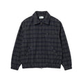 BUTTBILL Vintage Wool Relaxed Harrington Jacket with Classic Collar040