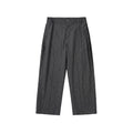 BUTTBILL Unisex Side-Pleated Relaxed Straight-Leg Jeans