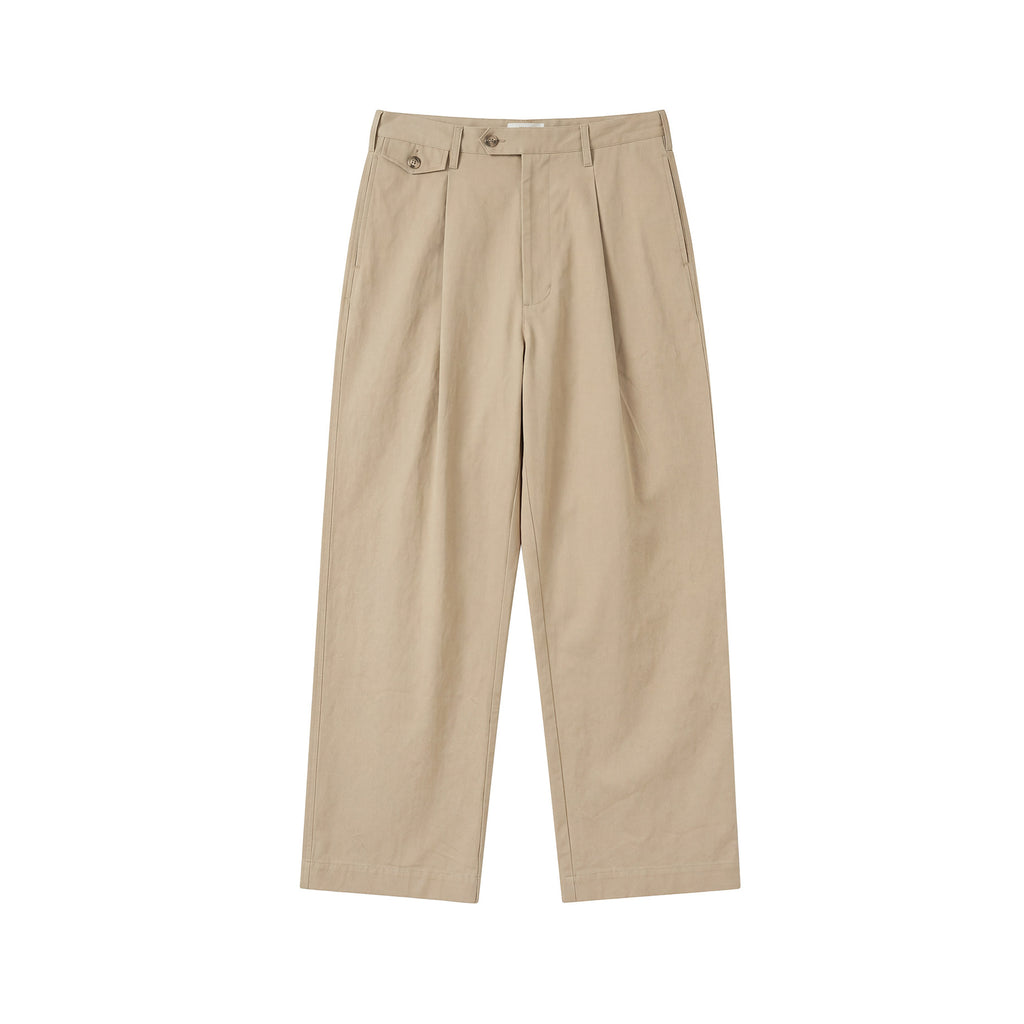 BUTTBILL Unisex Old Money Pima Cotton Staple Trousers