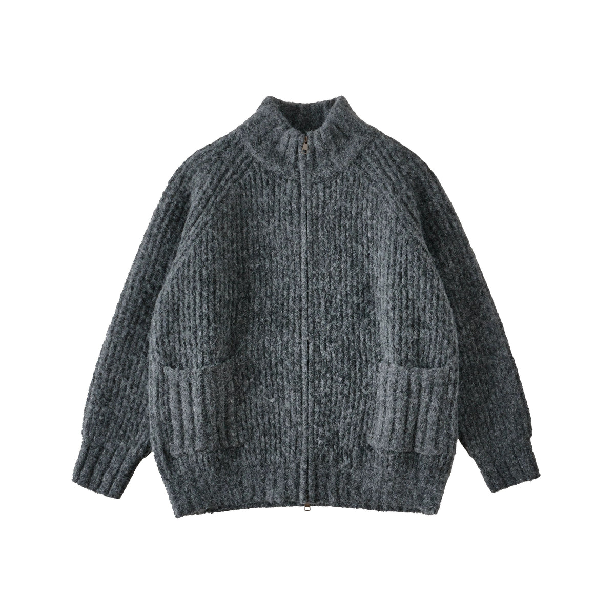 BUTTBILL Unisex Heavyweight Fisherman's Rib Relaxed Cardigan084