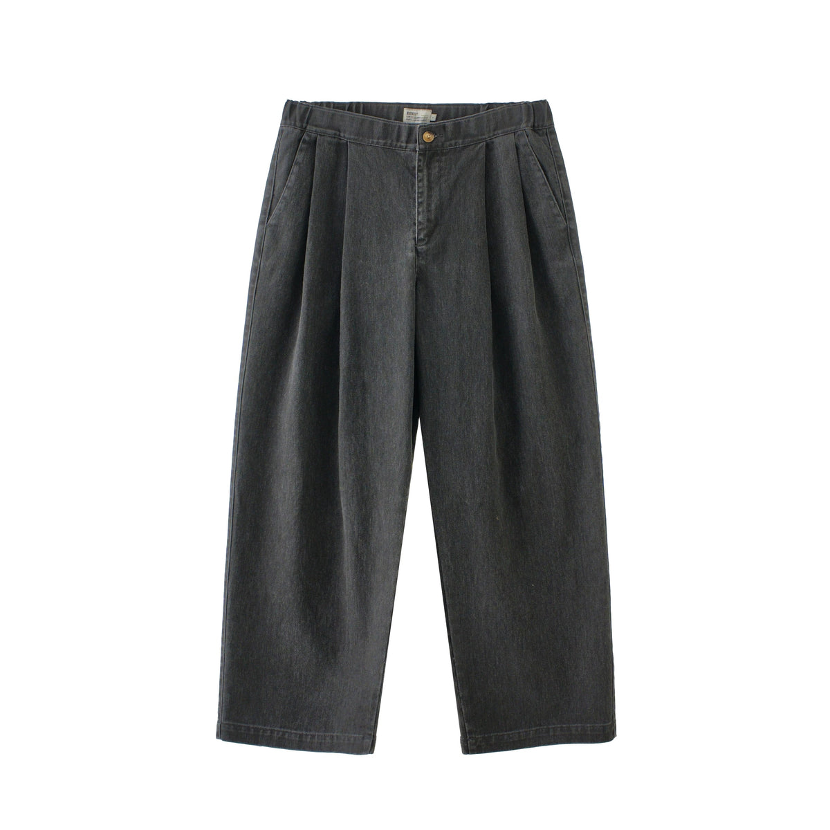 BUTTBILL FW25 Unisex Enzyme-Washed Pleated Relaxed Trousers056