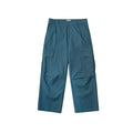 BUTTBILL Vintage Enzyme-Washed Cotton Cargo Pants – Relaxed Straight-Leg Multi-Pocket Workwear Trousers#124