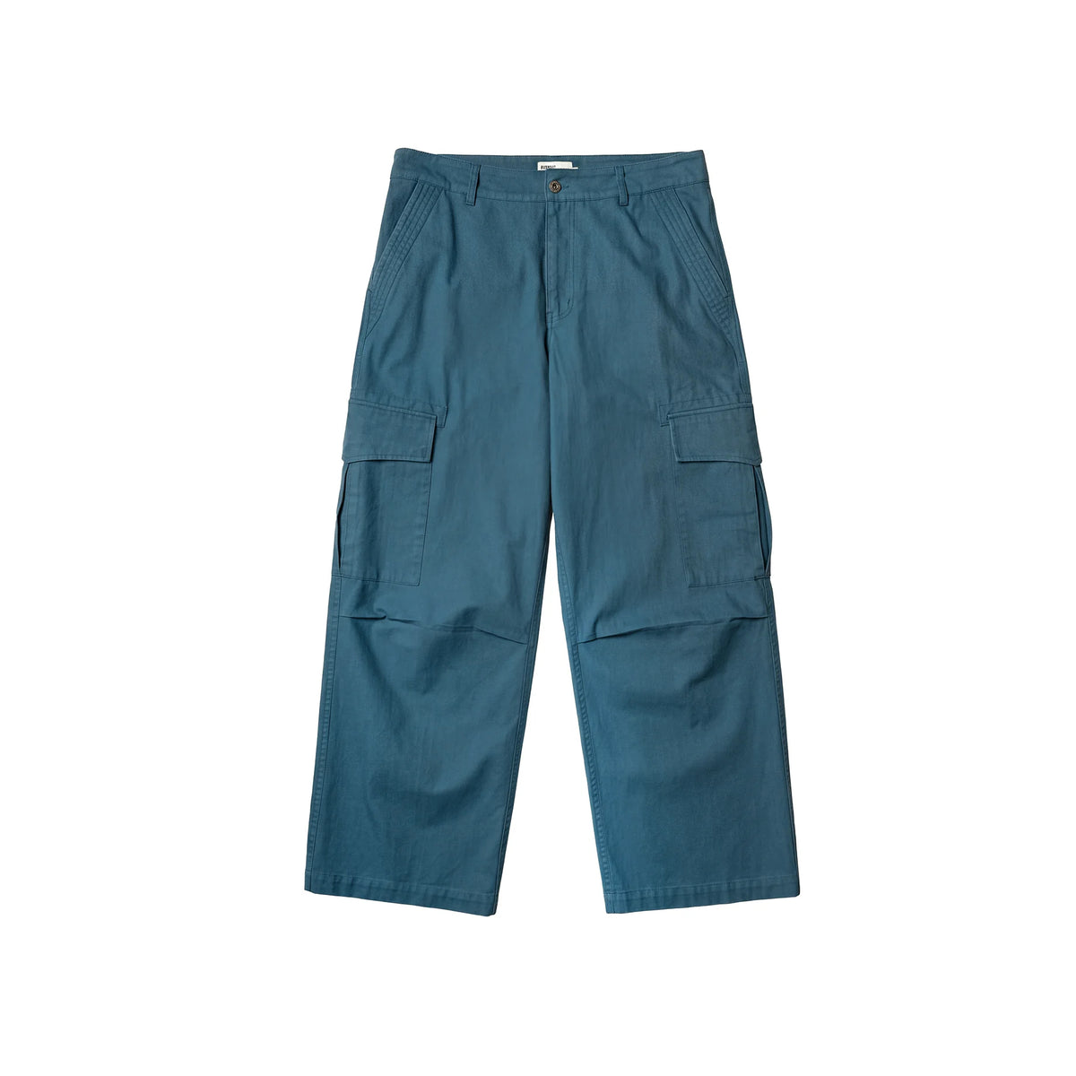 BUTTBILL Vintage Enzyme-Washed Cotton Cargo Pants – Relaxed Straight-Leg Multi-Pocket Workwear Trousers#124