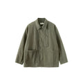 BUTTBILL Men's Faded Heavyweight Cotton Canvas Pocket Jacket107