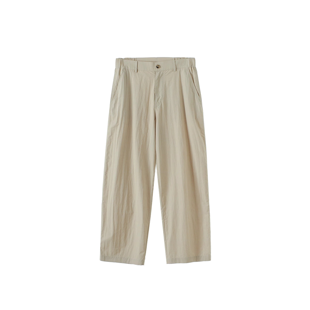 BUTTBILL Unisex Cotton-Nylon Double-Pleated Relaxed All-Season Trousers104