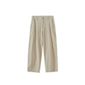 BUTTBILL Unisex Cotton-Nylon Double-Pleated Relaxed All-Season Trousers104