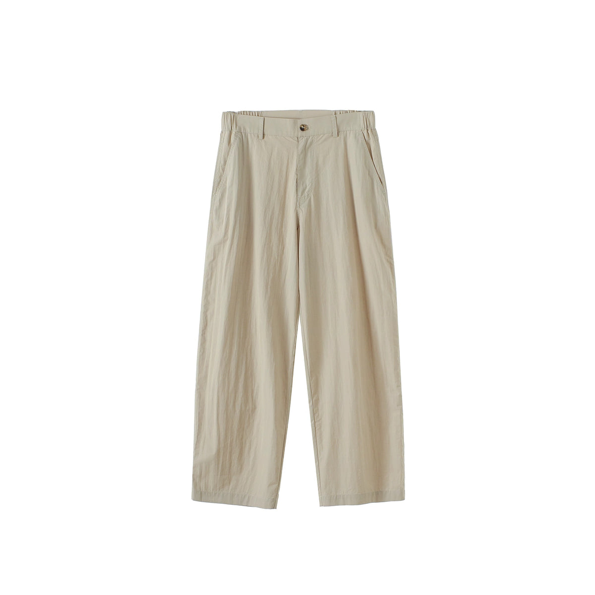 BUTTBILL Unisex Cotton-Nylon Double-Pleated Relaxed All-Season Trousers104