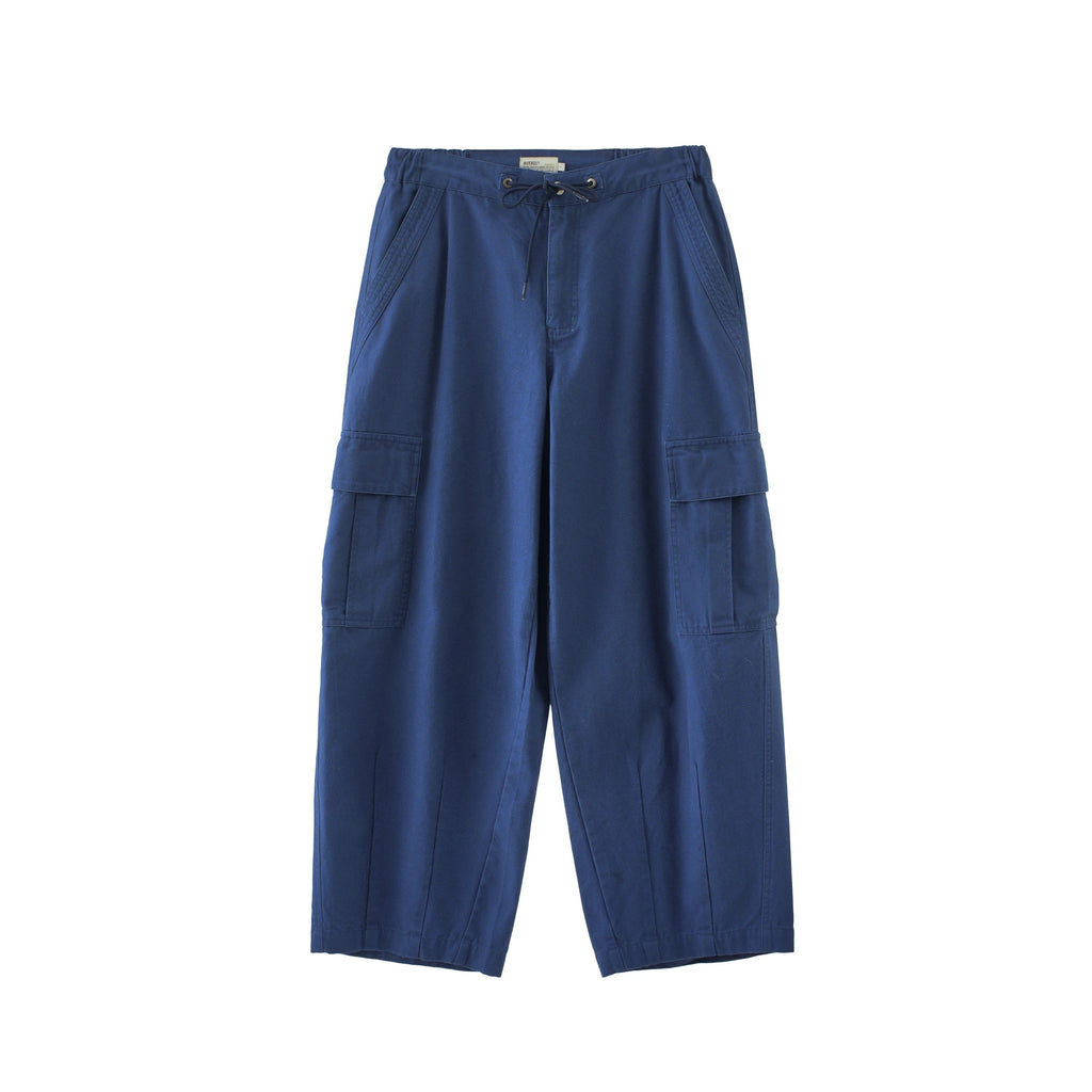 BUTTBILL Men's Heavyweight Cotton Canvas Wide-Leg Utility Trousers063