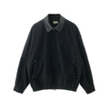 BUTTBILL SS26 Unisex Enzyme-Washed Canvas Work Jacket with Suede Collar046
