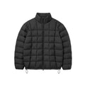 BUTTBILL 90% White Duck Down Quilted Puffer Jacket – Water-Repellent Lightweight Relaxed Fit Stand Collar Winter Coat#121