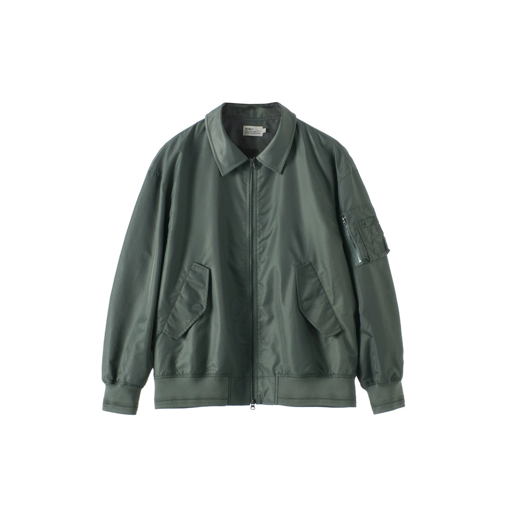 BUTTBILL Unisex Relaxed-Silhouette MA-1 Bomber Jacket with Utility Pockets087