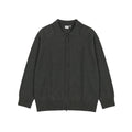 BUTTBILL Vintage Wool-Blend Raglan Collared Two-Way Zip Cardigan042