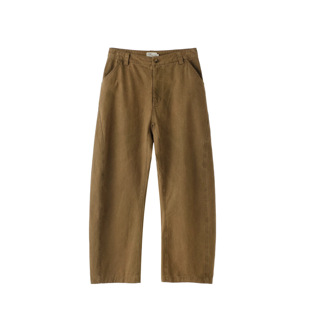 BUTTBILL Men's Relaxed Curved-Leg Paneled Trousers100