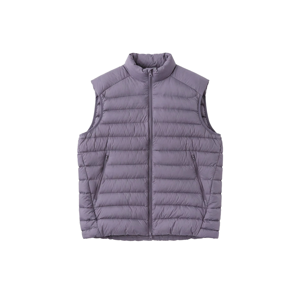 BUTTBILL Lightweight 90% White Duck Down Vest – Water-Repellent Quilted Stand Collar Puffer Gilet#137