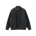 BUTTBILL SS26 Unisex Washed Stand Collar Cropped Moto Jacket048