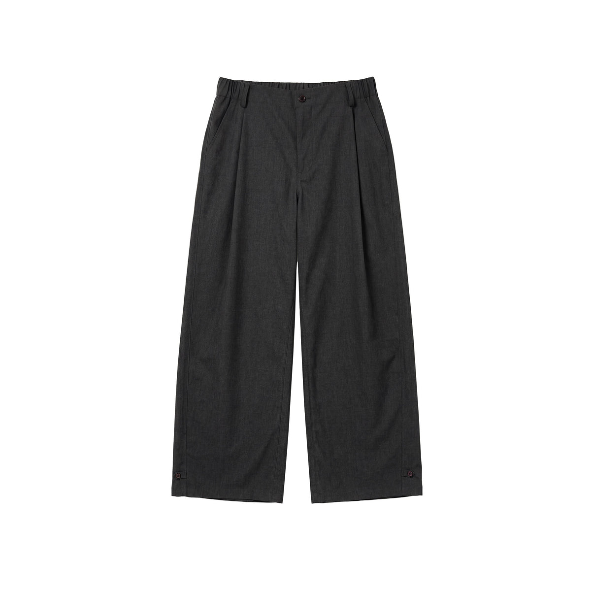 BUTTBILL Effortless Wool-Blend Twill Pleated Straight-Leg Trousers