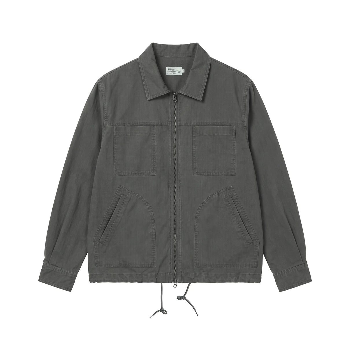 BUTTBILL Effortless Enzyme-Washed Utility Shirt Jacket038