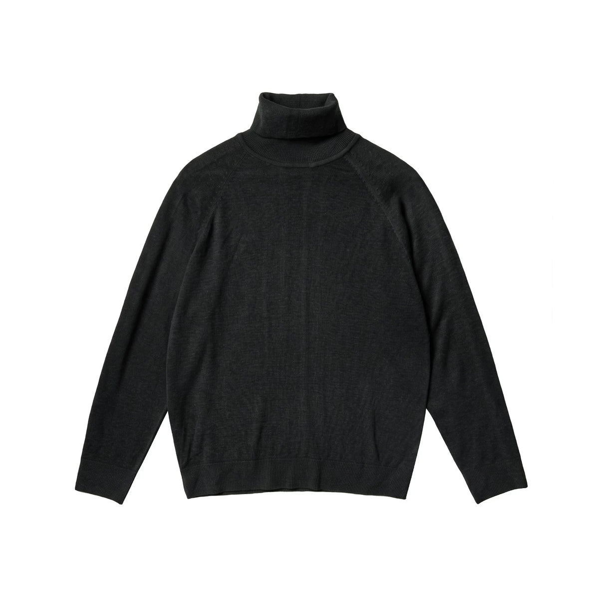 BUTTBILL Soft Wool-Blend Turtleneck Knit Sweater – Relaxed Raglan Sleeve Unisex Long Sleeve Pullover#133